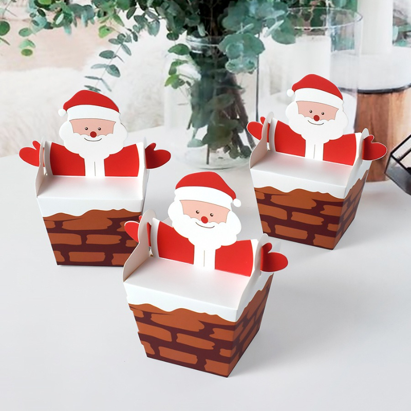 Candle Containers - 10/30/50 pçs papai noel escalar a
