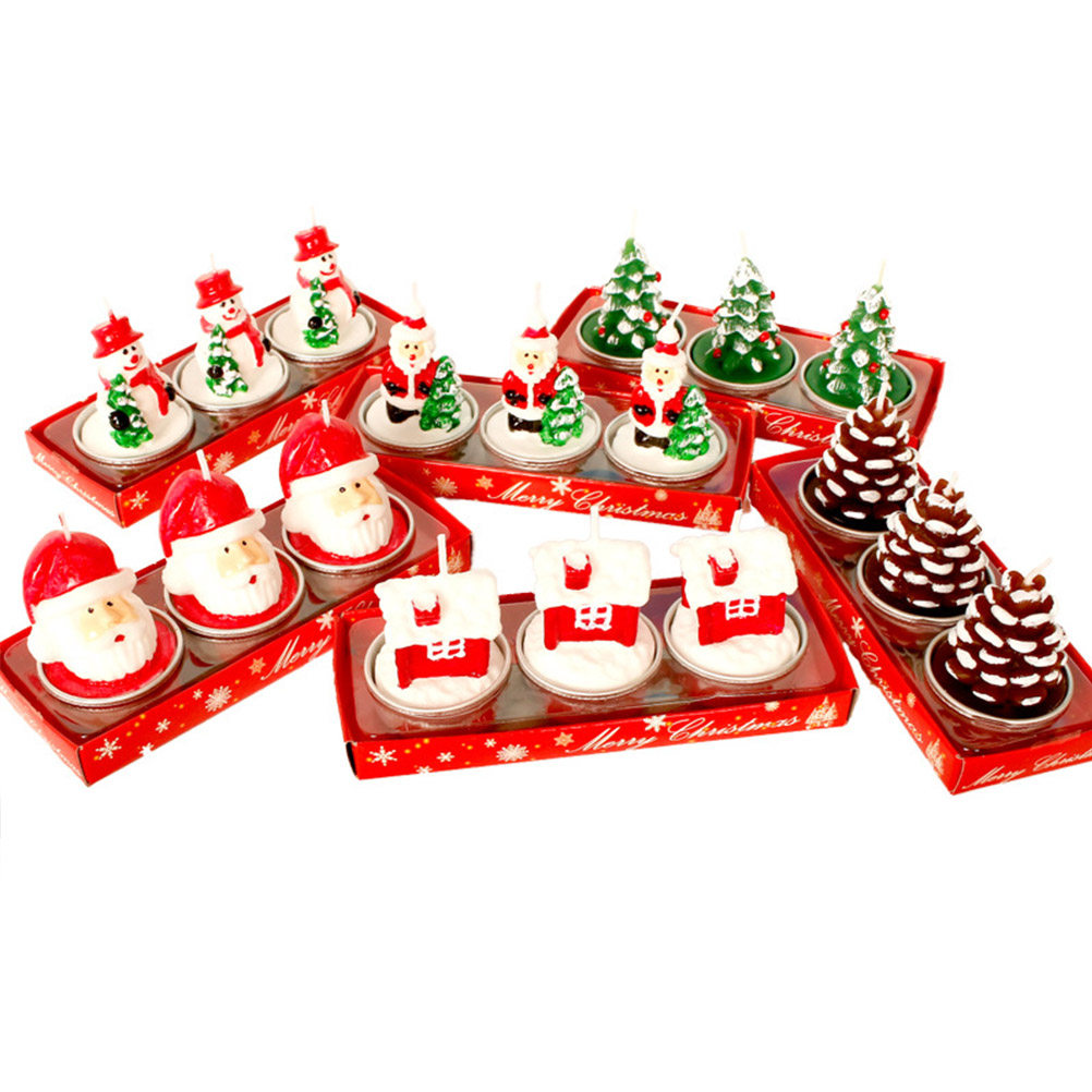 Paraffin Wax - 3 peças de decoração de Natal