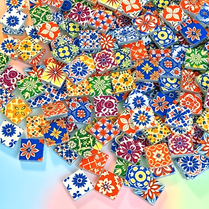 Candle Containers - 100/200g de Materiais de Mosaico Coloridos,