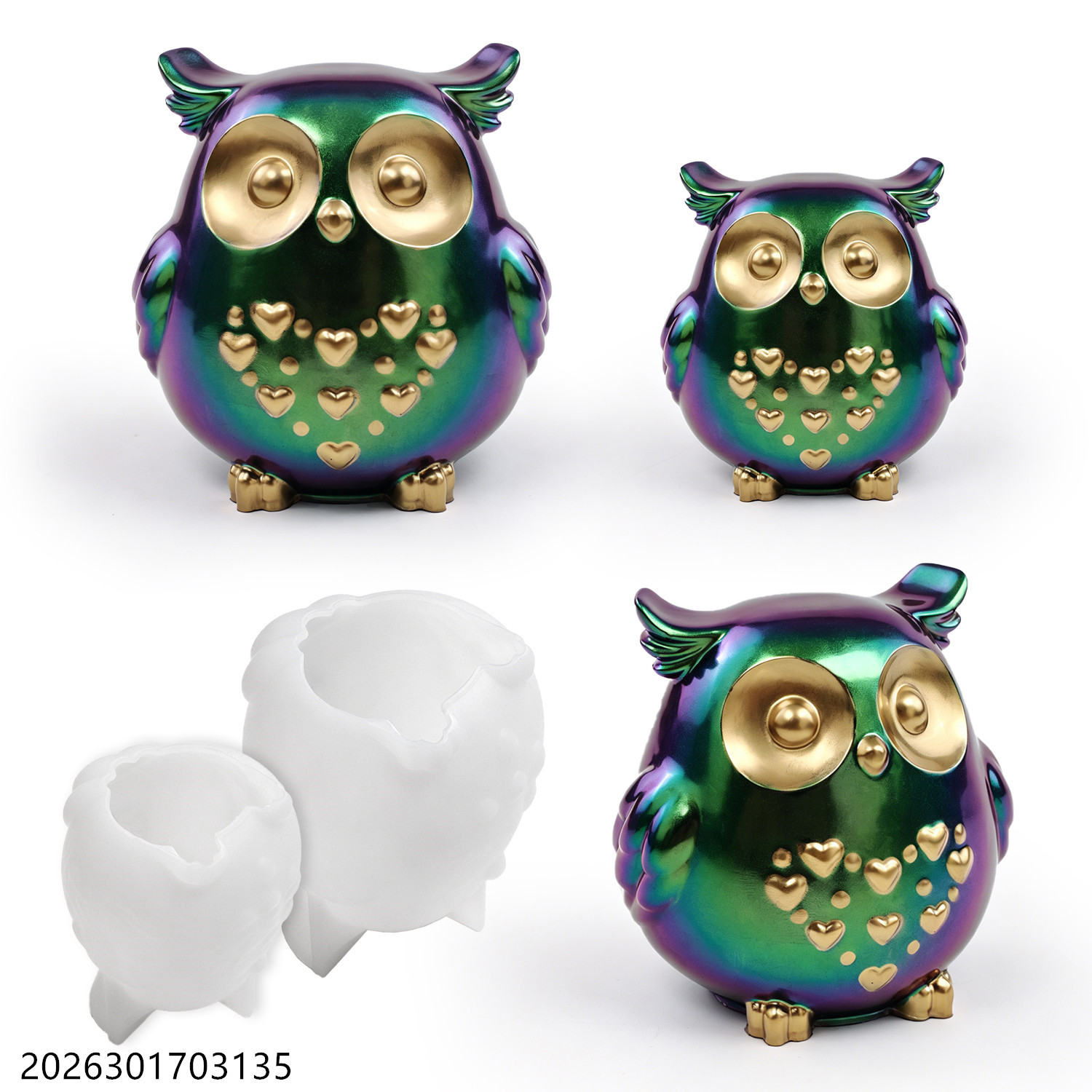 Candle Making Kit - Molde de Silicone Coruja 3D em