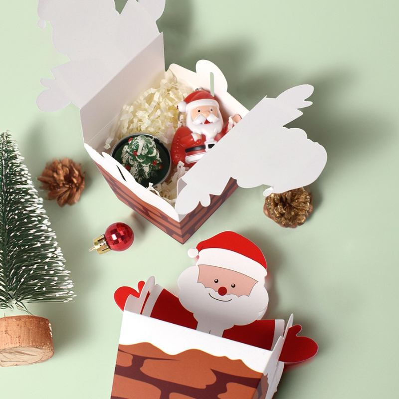 10/30/50 pçs papai noel escala - Candle Containers avaliação e preço