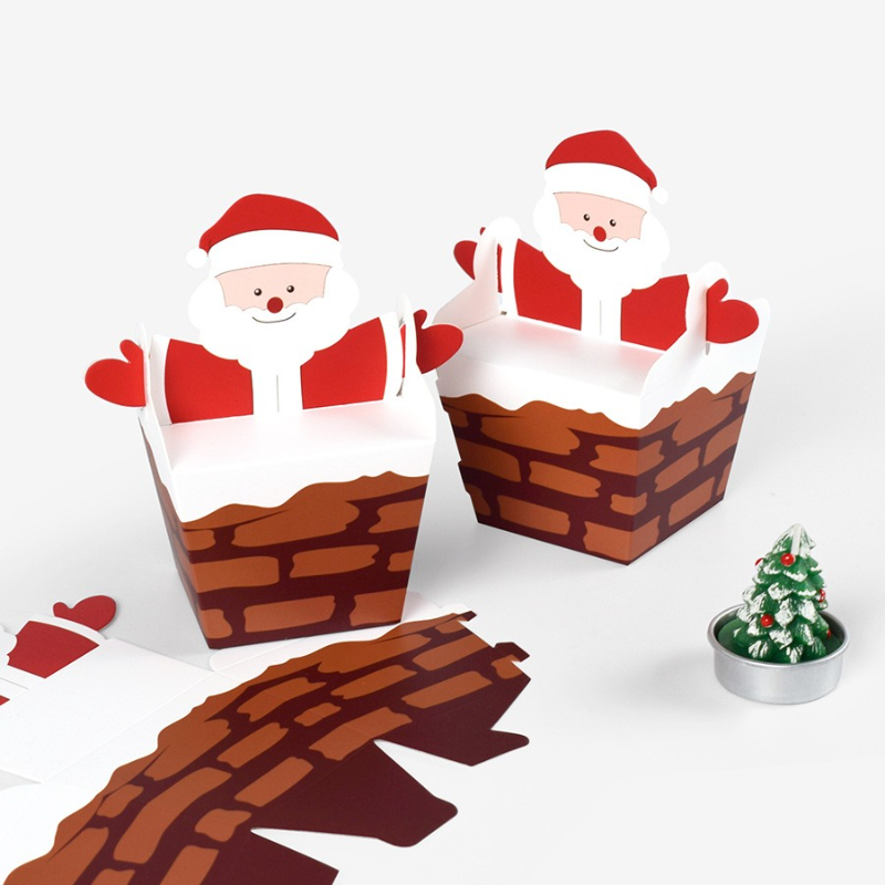 10/30/50 pçs papai noel escala - Candle Containers avaliação e preço