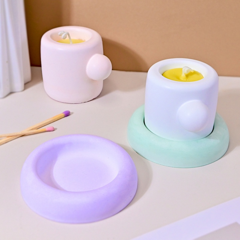 Caneca 3d com porta-copos, mol - Candle Containers avaliação e preço