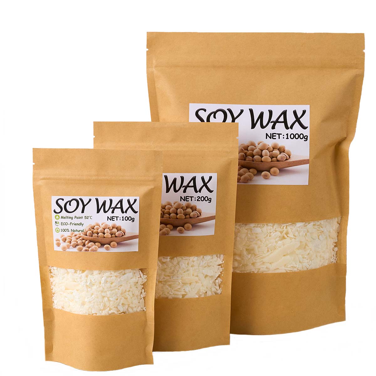 1 libras de cera de soja branc - Candle Making Kit avaliação e preço