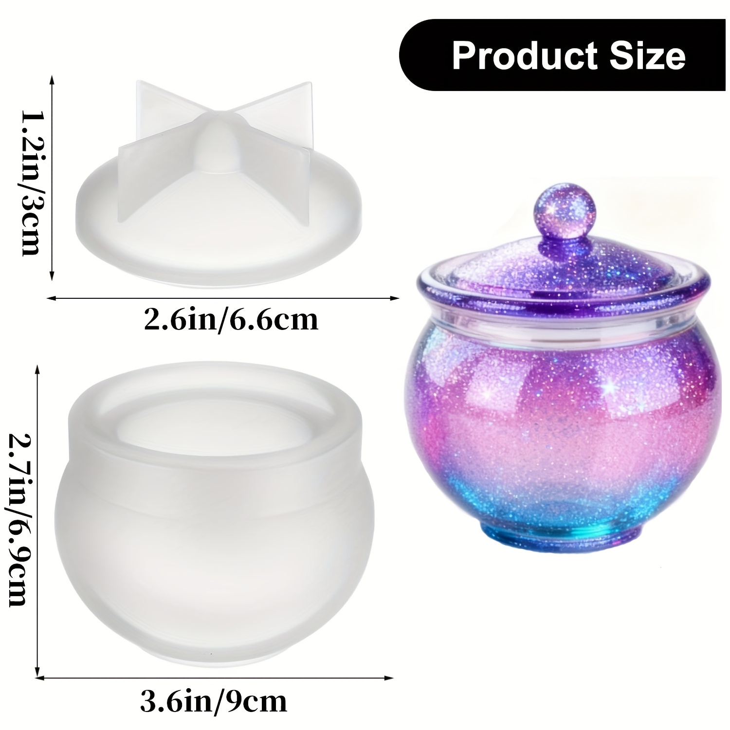 1 conjunto de moldes redondos  - Candle Containers avaliação e preço
